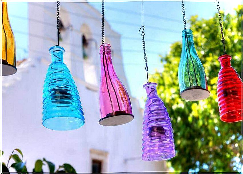 Can recycle bottles to make light fixtures 