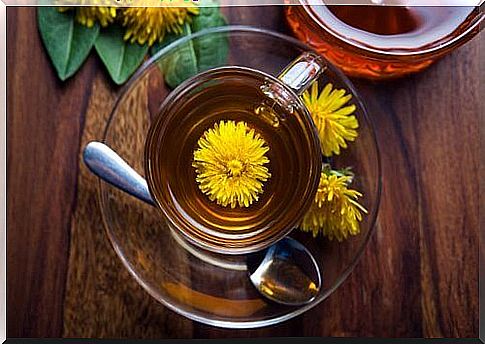 Dandelion tea for youthful skin