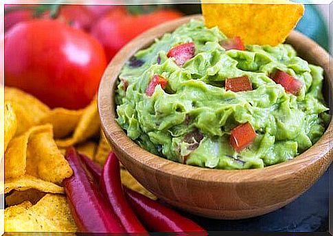 Charro beans with guacamole