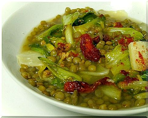 Endive lentils