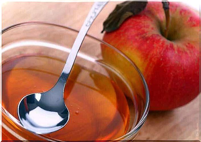 Apple vinegar against hyperhidrosis