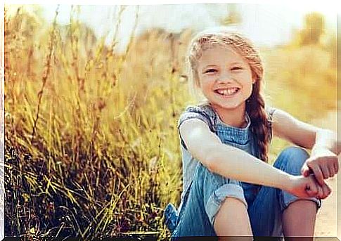 girl in the field