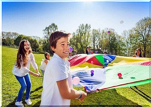 boys playing outdoors